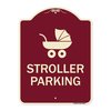 Signmission Stroller Parking With Graphic Heavy-Gauge Aluminum Architectural Sign, 24" x 18", BU-1824-22832 A-DES-BU-1824-22832